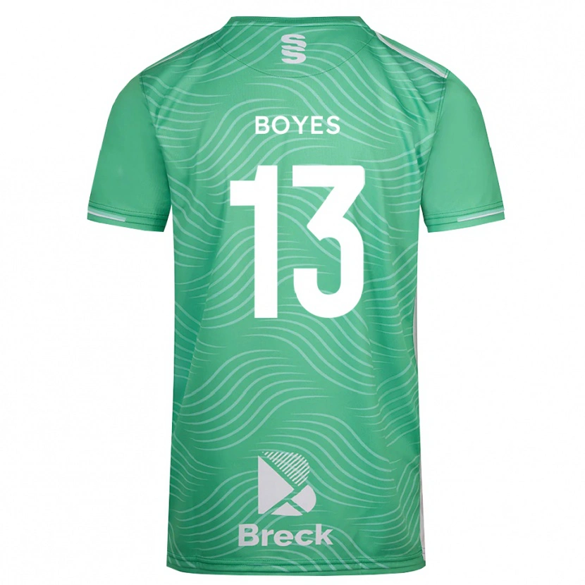 Danxen Hombre Camiseta Patrick Boyes #13 Turquesa Medio Portero Equipación 2025/26 La Camisa