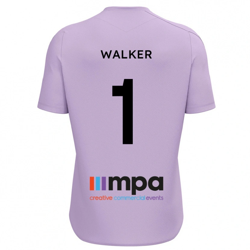 Danxen Hombre Camiseta Laurie Walker #1 Negro Violeta Portero Equipación 2025/26 La Camisa