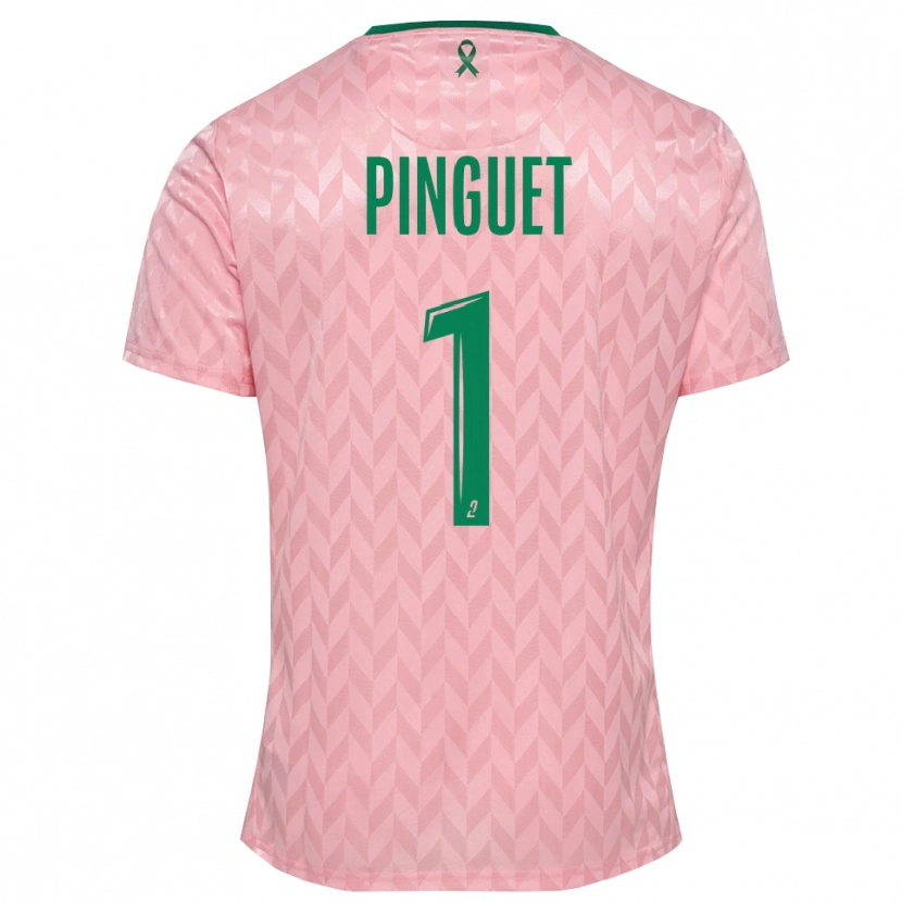 Danxen Hombre Camiseta Alice Pinguet #1 Verde Rosa Portero Equipación 2025/26 La Camisa