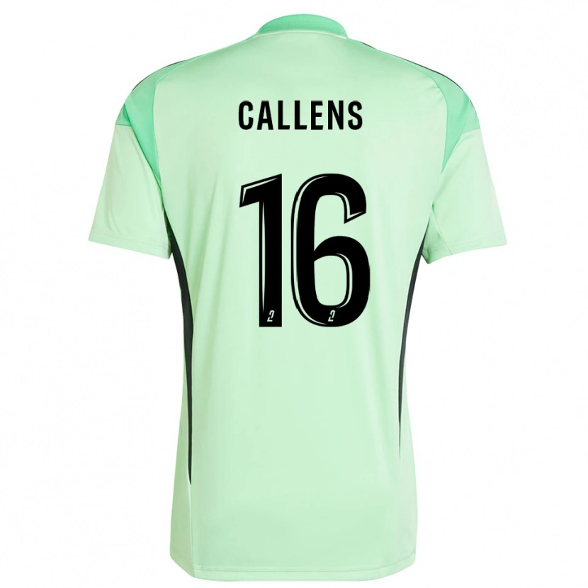 Danxen Hombre Camiseta Thomas Callens #16 Negro Verde Claro Portero Equipación 2025/26 La Camisa