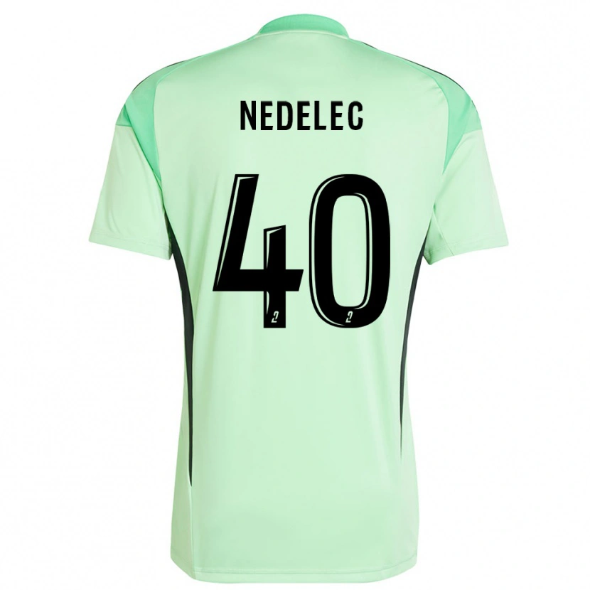 Danxen Hombre Camiseta Aymerick Nedelec #40 Negro Verde Claro Portero Equipación 2025/26 La Camisa