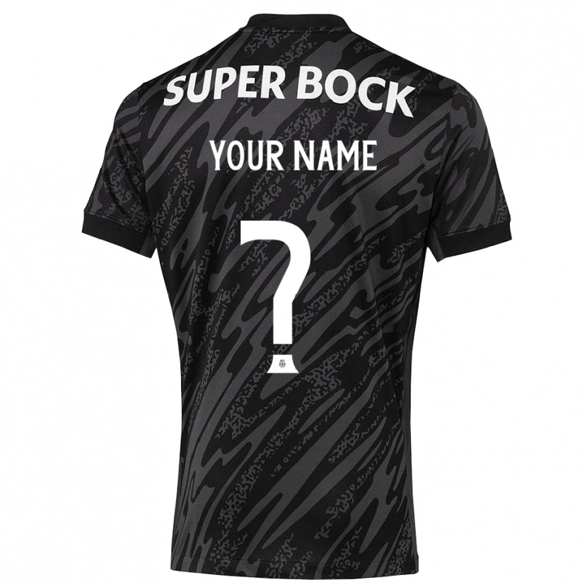 Danxen Hombre Camiseta Sporting CP Gris Negro Blanco Portero Equipación 2025/26 La Camisa