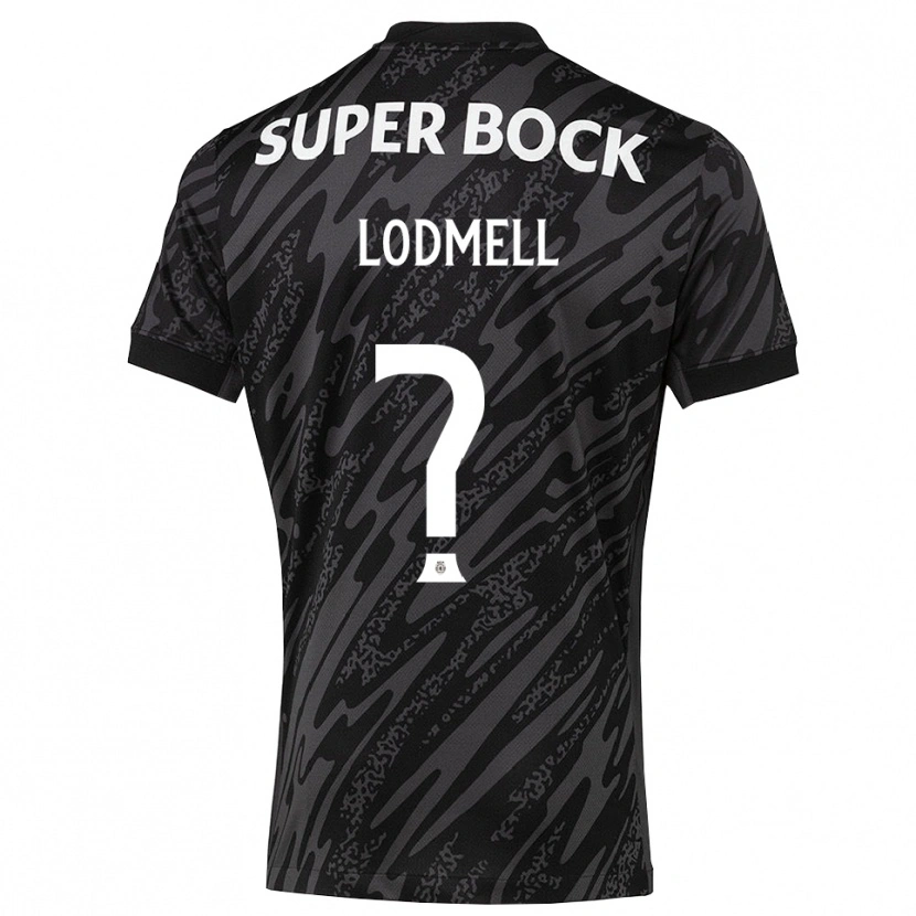 Danxen Hombre Camiseta William Lodmell #0 Gris Negro Blanco Portero Equipación 2025/26 La Camisa