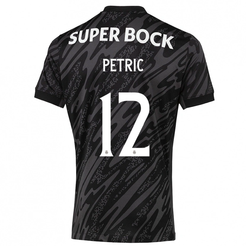 Danxen Hombre Camiseta Luka Petric #12 Gris Negro Blanco Portero Equipación 2025/26 La Camisa