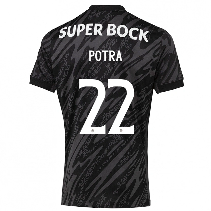 Danxen Hombre Camiseta Catarina Potra #22 Gris Negro Blanco Portero Equipación 2025/26 La Camisa