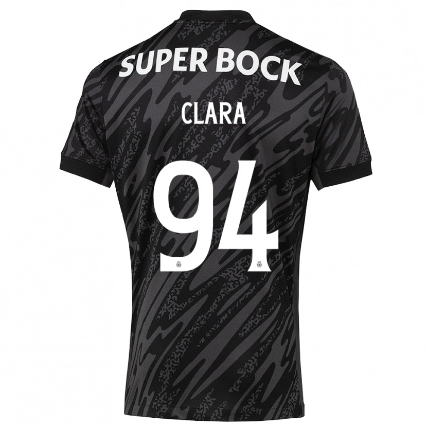Danxen Hombre Camiseta Diogo Clara #94 Gris Negro Blanco Portero Equipación 2025/26 La Camisa