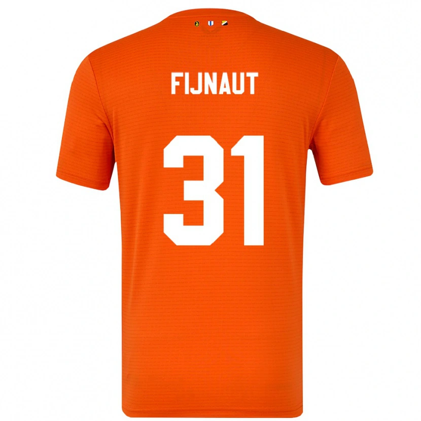 Danxen Hombre Camiseta Lucas Fijnaut #31 Naranja Negro Portero Equipación 2025/26 La Camisa