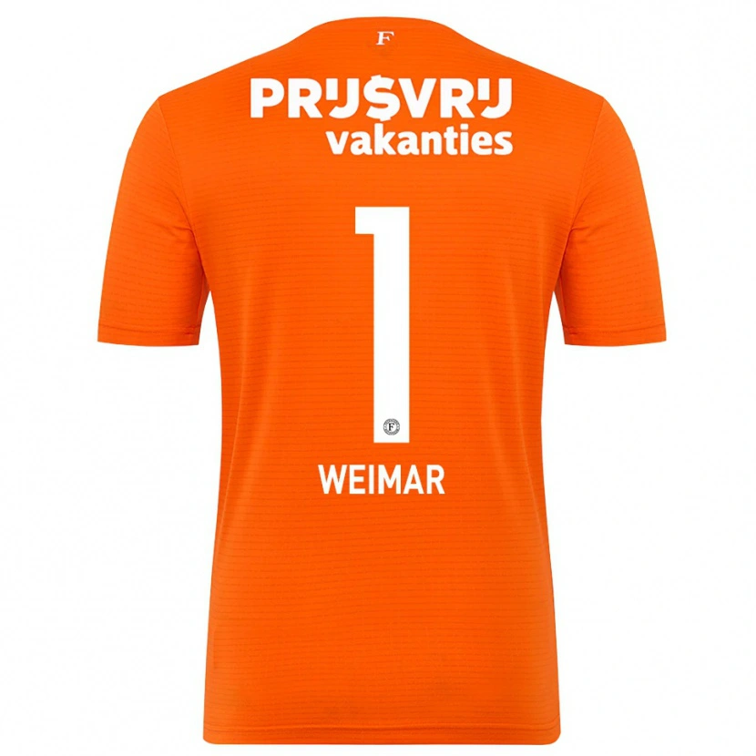 Danxen Hombre Camiseta Jacintha Weimar #1 Naranja Negro Portero Equipación 2025/26 La Camisa