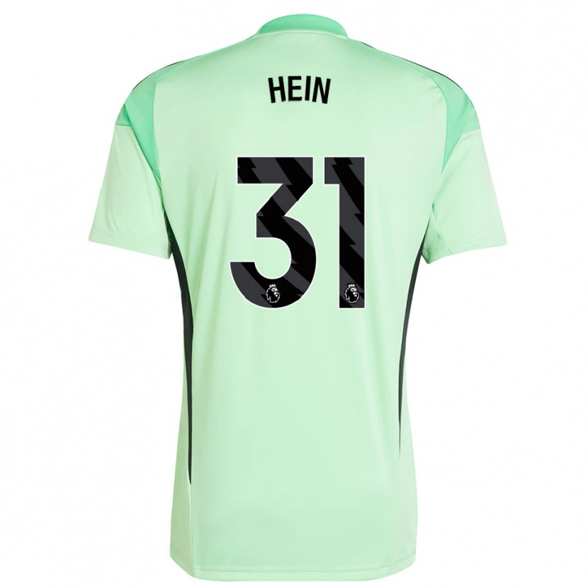 Danxen Hombre Camiseta Karl Hein #31 Verde Claro Negro Portero Equipación 2025/26 La Camisa