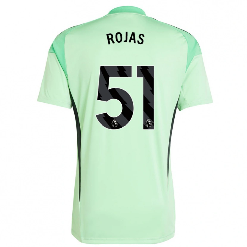 Danxen Hombre Camiseta Alexéi Rojas #51 Verde Claro Negro Portero Equipación 2025/26 La Camisa