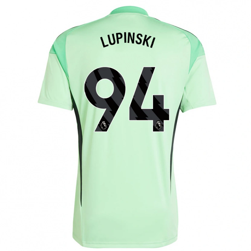 Danxen Hombre Camiseta Remi Lupinski #94 Verde Claro Negro Portero Equipación 2025/26 La Camisa