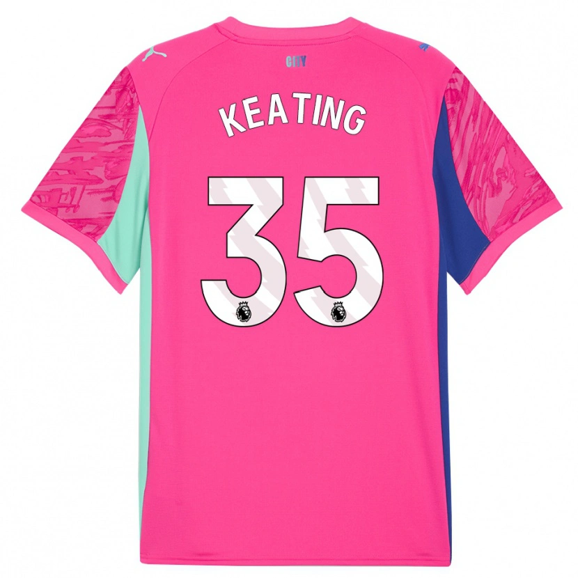 Danxen Hombre Camiseta Khiara Keating #35 Rosa Rosa Portero Equipación 2025/26 La Camisa