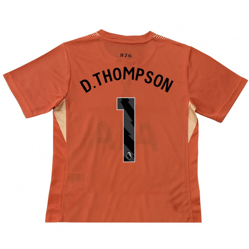 Danxen Hombre Camiseta Dylan Thompson #1 Naranja Negro Portero Equipación 2025/26 La Camisa