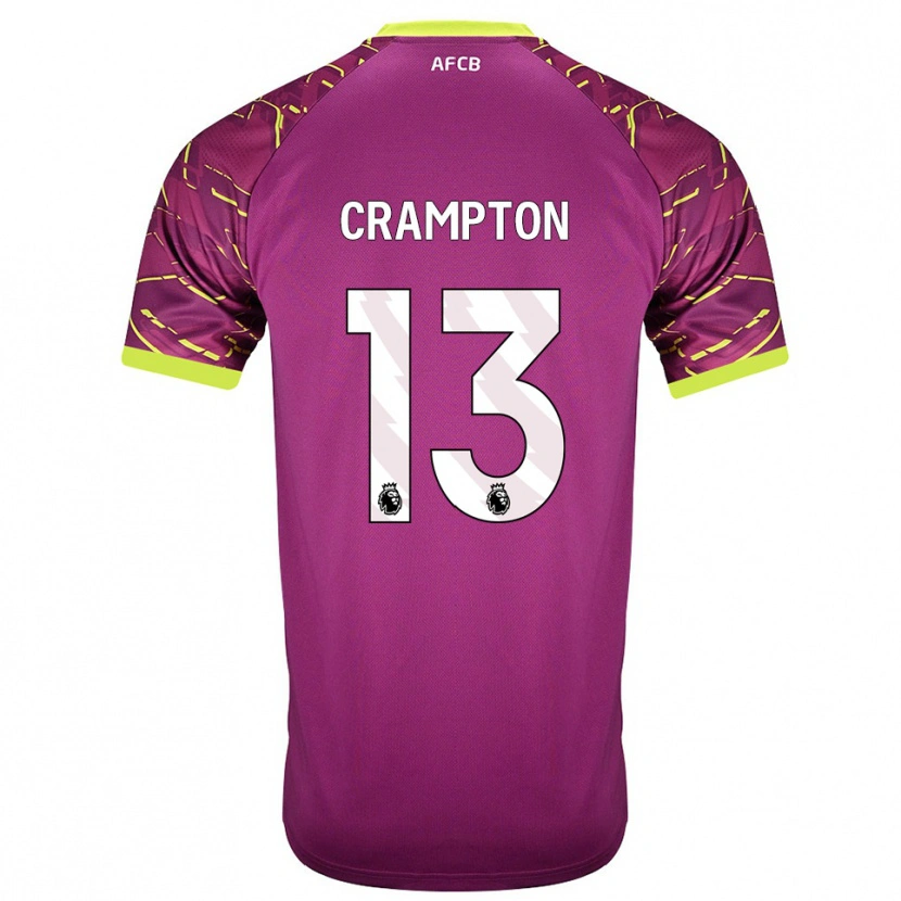 Danxen Hombre Camiseta Kai Crampton #13 Magenta Oscuro Portero Equipación 2025/26 La Camisa