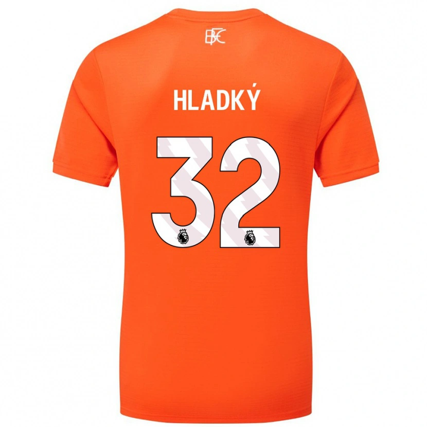 Danxen Hombre Camiseta Vaclav Hladky #32 Naranja Blanco Portero Equipación 2025/26 La Camisa