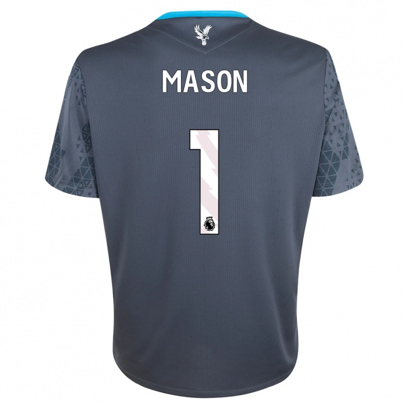 Danxen Hombre Camiseta Jack Mason #1 Gris Oscuro Blanco Portero Equipación 2025/26 La Camisa