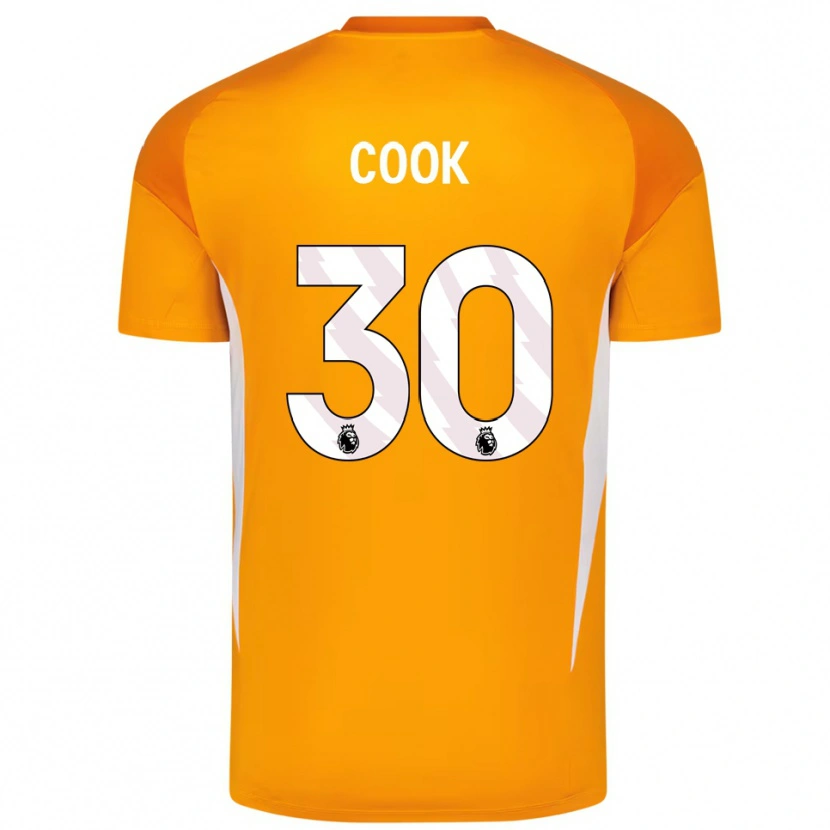Danxen Hombre Camiseta Robbie Cook #30 Naranja Blanco Portero Equipación 2025/26 La Camisa