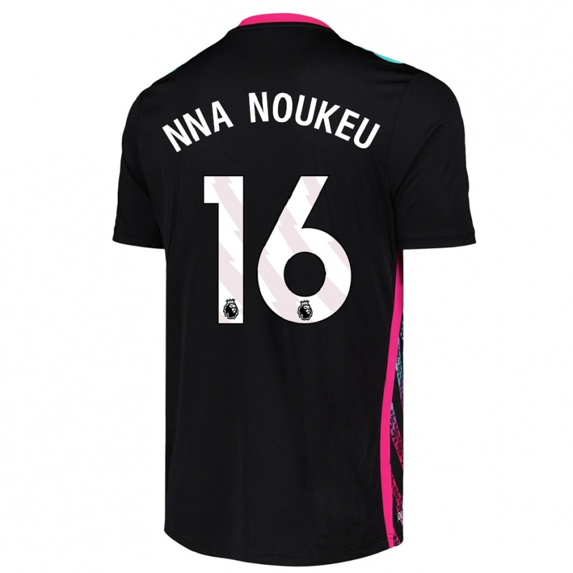Danxen Hombre Camiseta Blondy Nna Noukeu #16 Blanco Negro Portero Equipación 2025/26 La Camisa