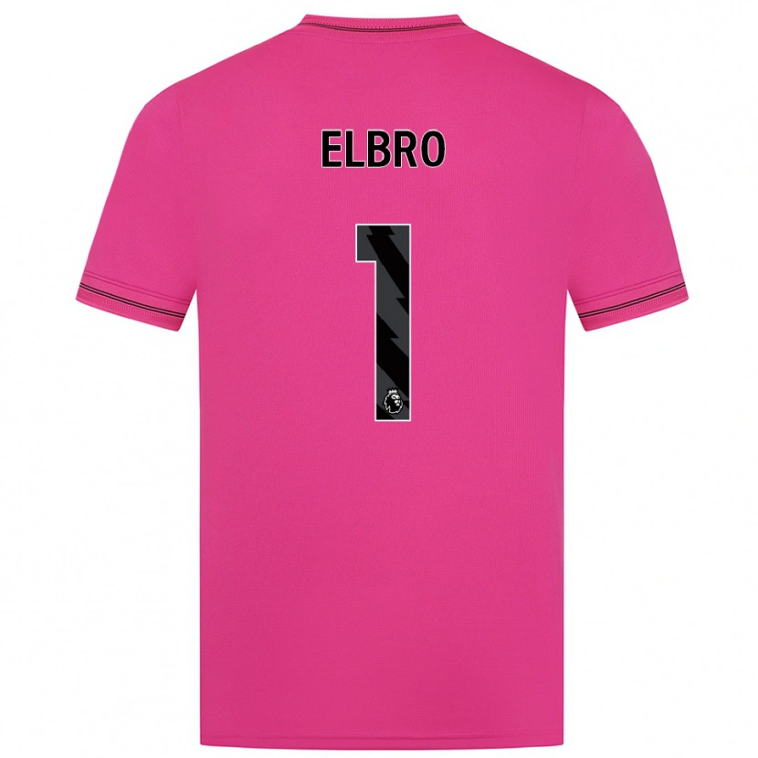 Danxen Hombre Camiseta Maddie Elbro #1 Negro Magenta Portero Equipación 2025/26 La Camisa