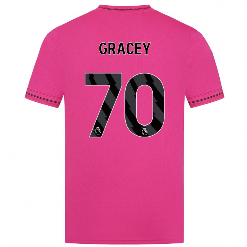 Danxen Hombre Camiseta Josh Gracey #70 Negro Magenta Portero Equipación 2025/26 La Camisa