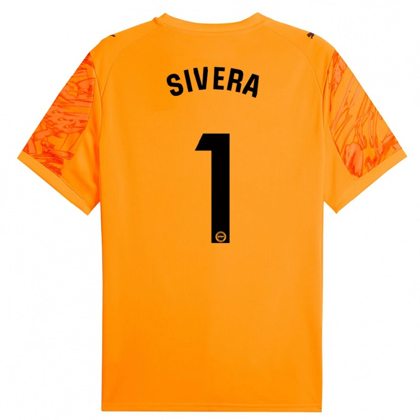 Danxen Hombre Camiseta Antonio Sivera #1 Naranja Negro Portero Equipación 2025/26 La Camisa