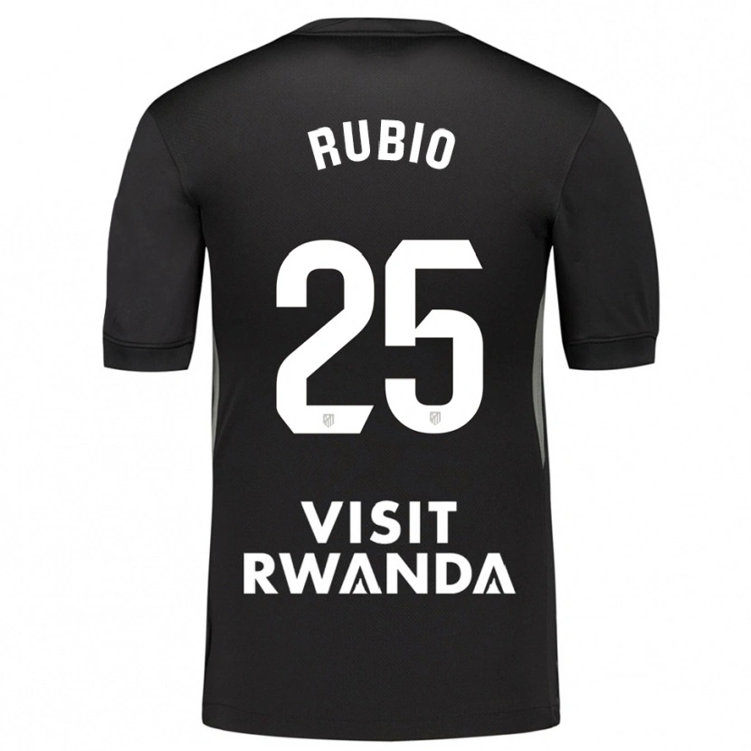 Danxen Hombre Camiseta Daniel Rubio #25 Negro Blanco Portero Equipación 2025/26 La Camisa