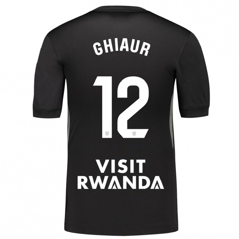 Danxen Hombre Camiseta Octavian Ghiaur #12 Negro Blanco Portero Equipación 2025/26 La Camisa