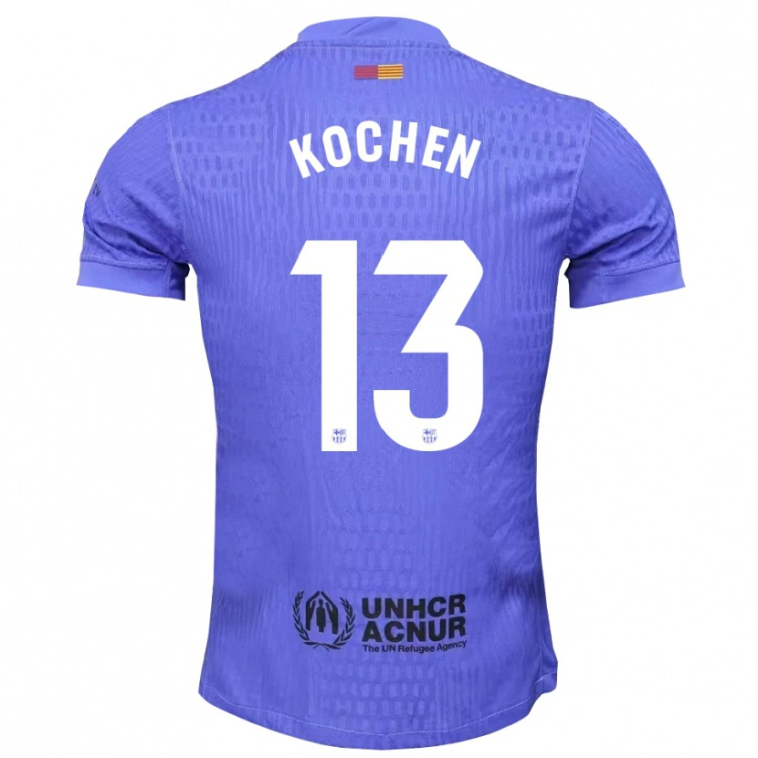 Danxen Hombre Camiseta Diego Kochen #13 Azul Negro Portero Equipación 2025/26 La Camisa
