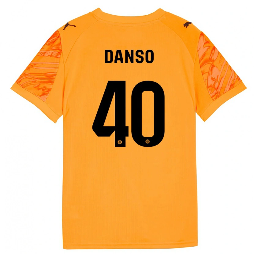 Danxen Hombre Camiseta Jordi Danso #40 Naranja Negro Portero Equipación 2025/26 La Camisa