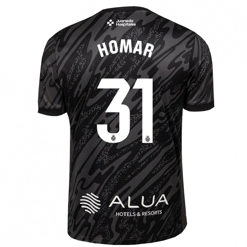 Danxen Hombre Camiseta Gaspar Homar #31 Gris Oscuro Negro Portero Equipación 2025/26 La Camisa
