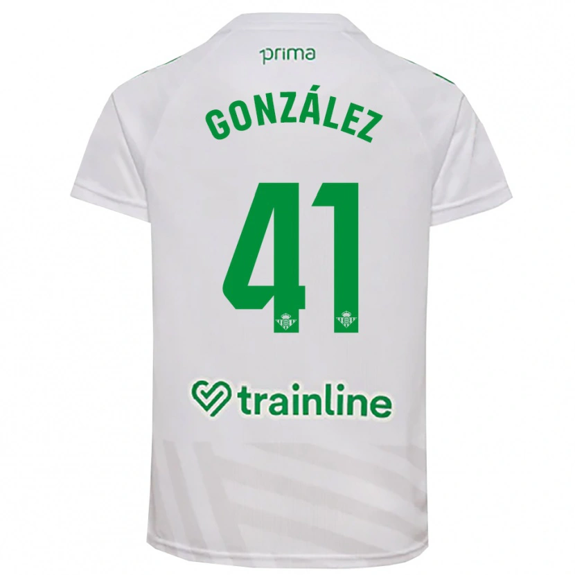 Danxen Hombre Camiseta Manu González #41 Verde Blanco Portero Equipación 2025/26 La Camisa