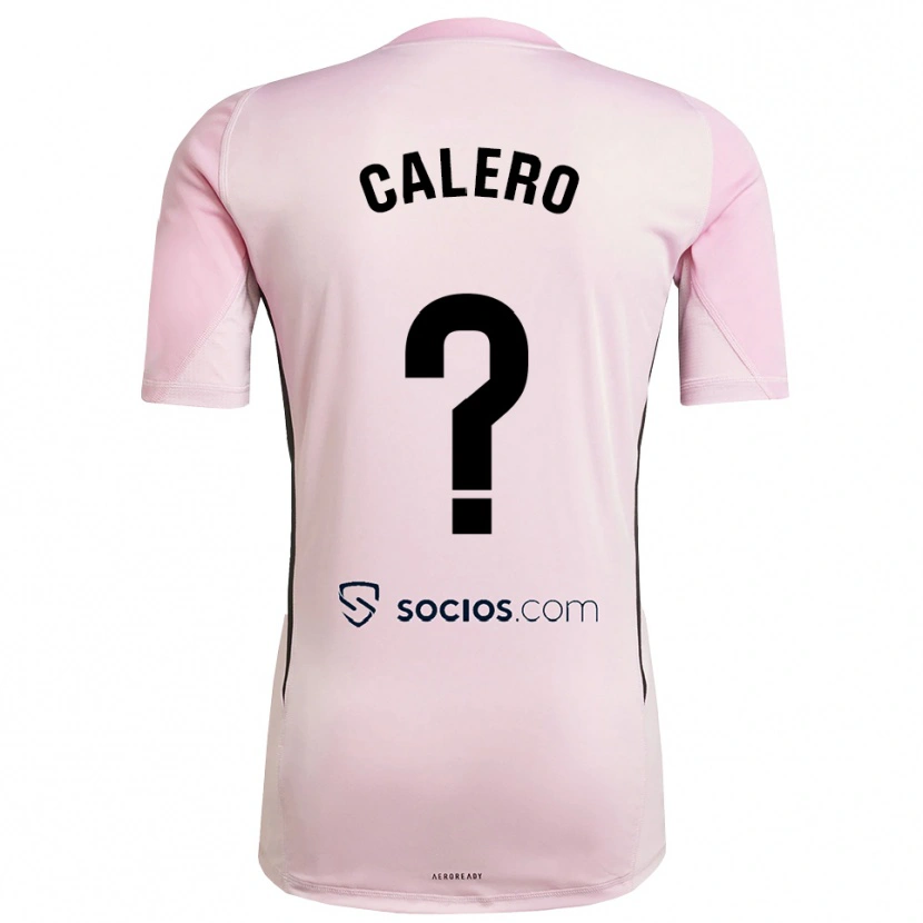 Danxen Hombre Camiseta Josema Calero #0 Rosa Negro Portero Equipación 2025/26 La Camisa