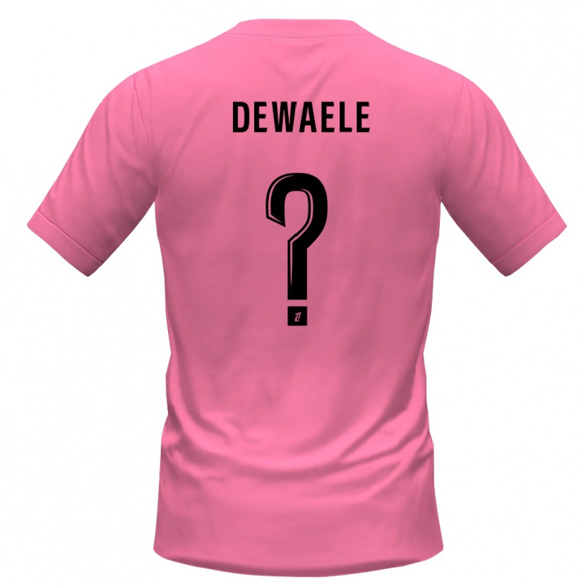 Danxen Hombre Camiseta Élina Dewaele #0 Rosa Negro Portero Equipación 2025/26 La Camisa
