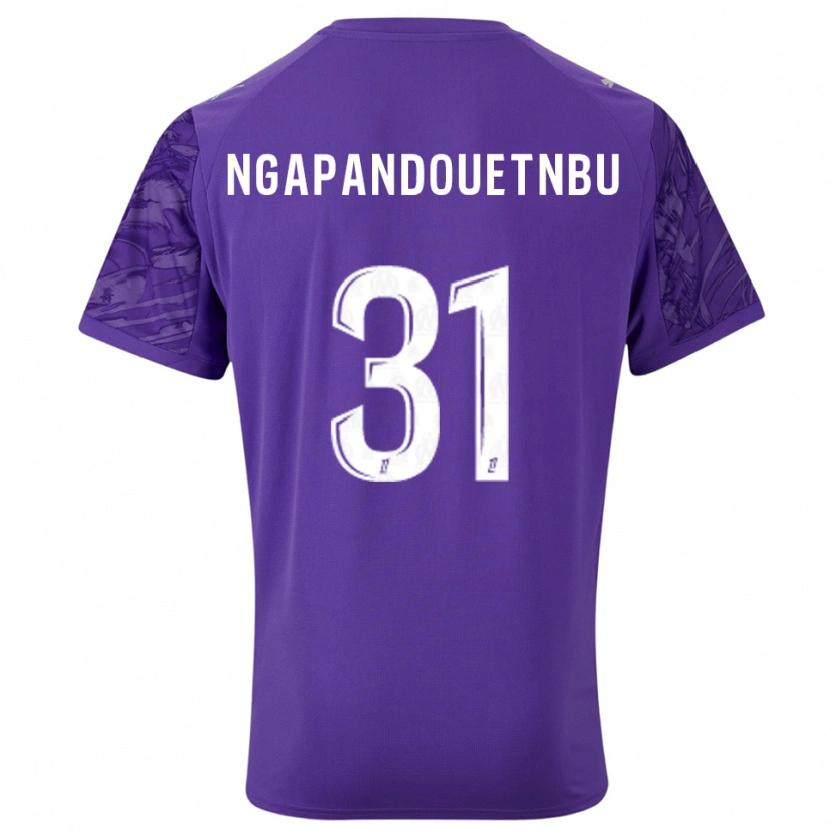 Danxen Hombre Camiseta Simon Ngapandouetnbu #31 Púrpura Blanco Portero Equipación 2025/26 La Camisa