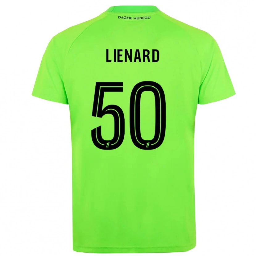 Danxen Hombre Camiseta Yann Lienard #50 Verde Negro Portero Equipación 2025/26 La Camisa