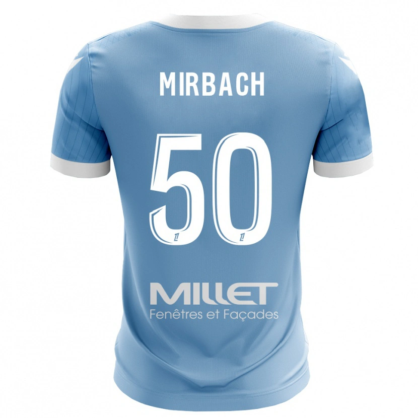Danxen Hombre Camiseta Alexis Mirbach #50 Azul Cielo Claro Portero Equipación 2025/26 La Camisa