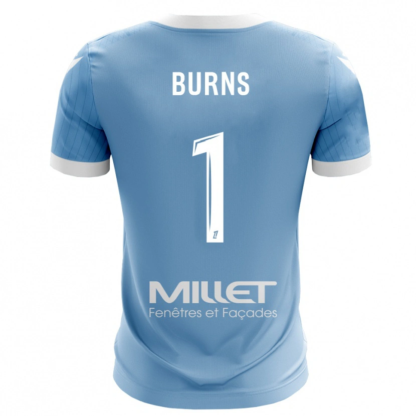 Danxen Hombre Camiseta Emily Burns #1 Azul Cielo Claro Portero Equipación 2025/26 La Camisa