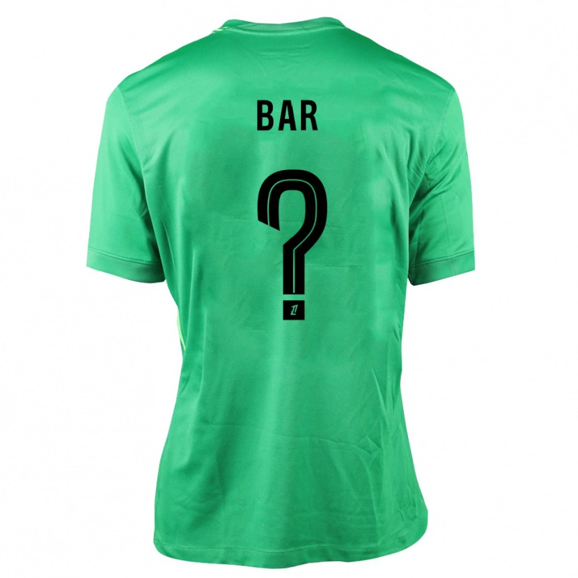 Danxen Hombre Camiseta Arthur Bar #0 Verde Negro Portero Equipación 2025/26 La Camisa