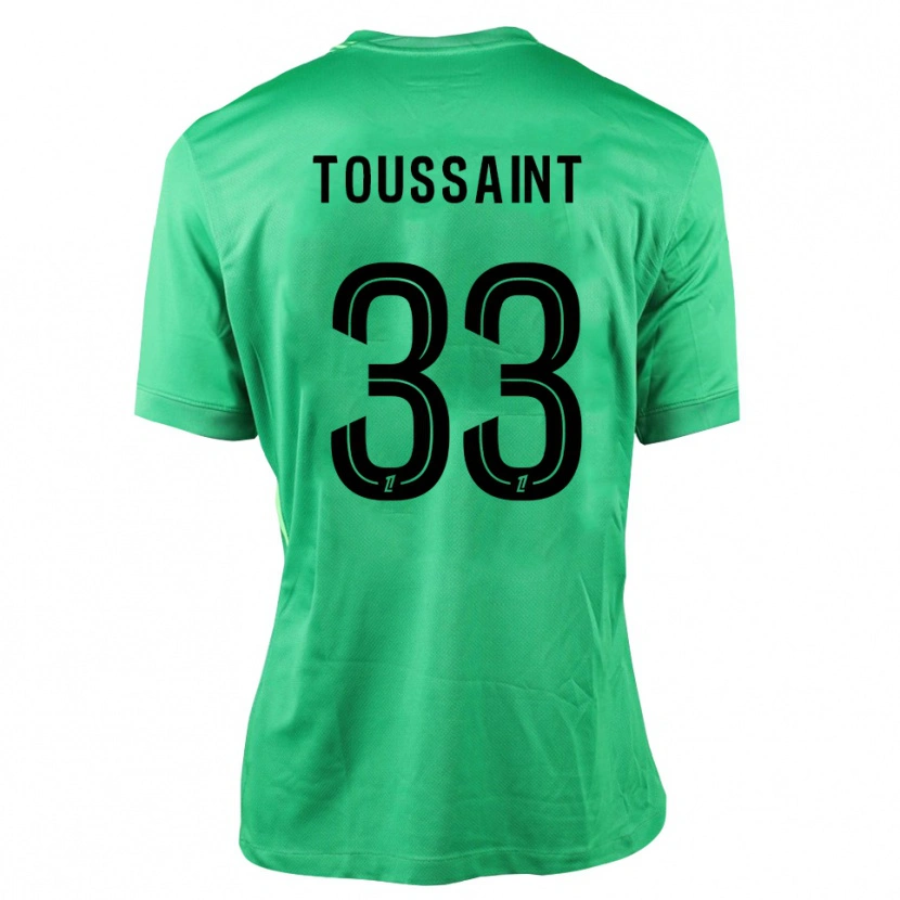 Danxen Hombre Camiseta Océane Toussaint #33 Verde Negro Portero Equipación 2025/26 La Camisa
