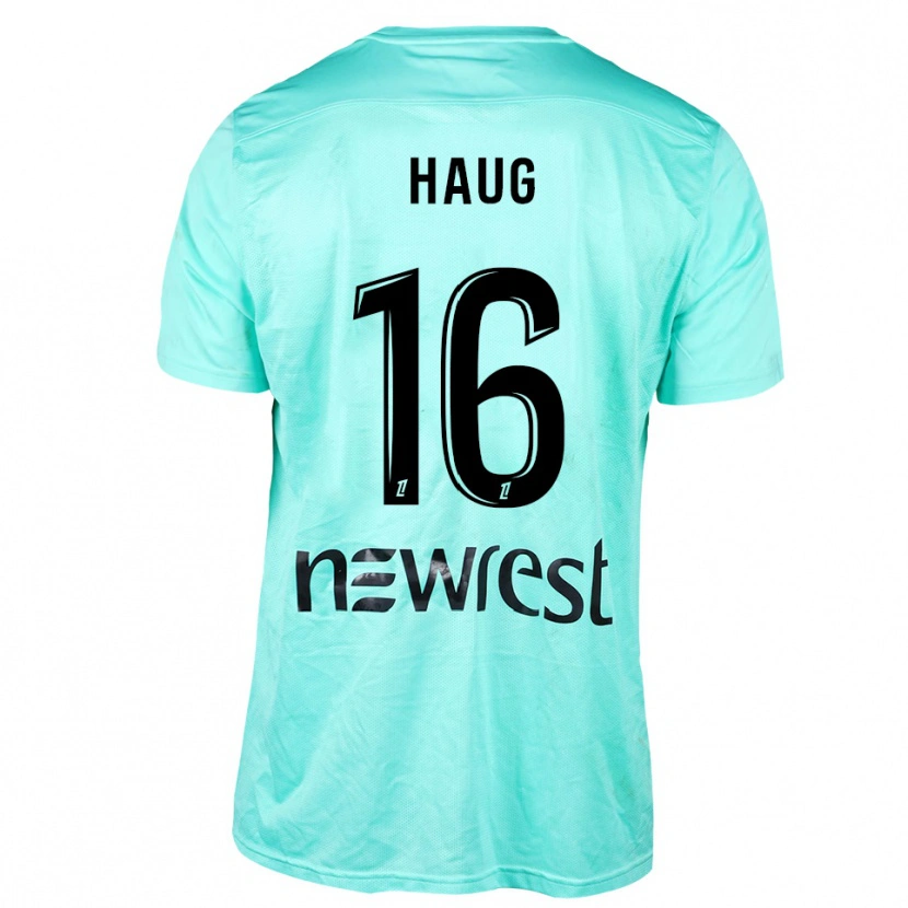 Danxen Hombre Camiseta Kjetil Haug #16 Negro Aqua Portero Equipación 2025/26 La Camisa