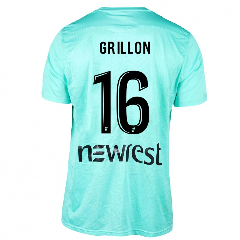 Danxen Hombre Camiseta Gaëlle Grillon #16 Negro Aqua Portero Equipación 2025/26 La Camisa