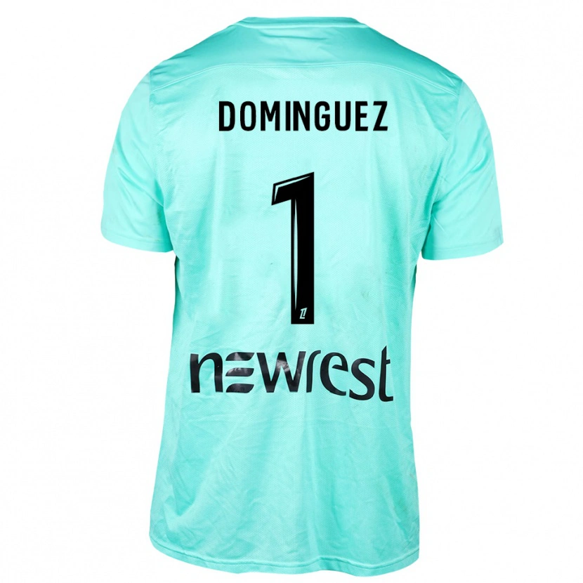 Danxen Hombre Camiseta Álex Domínguez #1 Negro Aqua Portero Equipación 2025/26 La Camisa