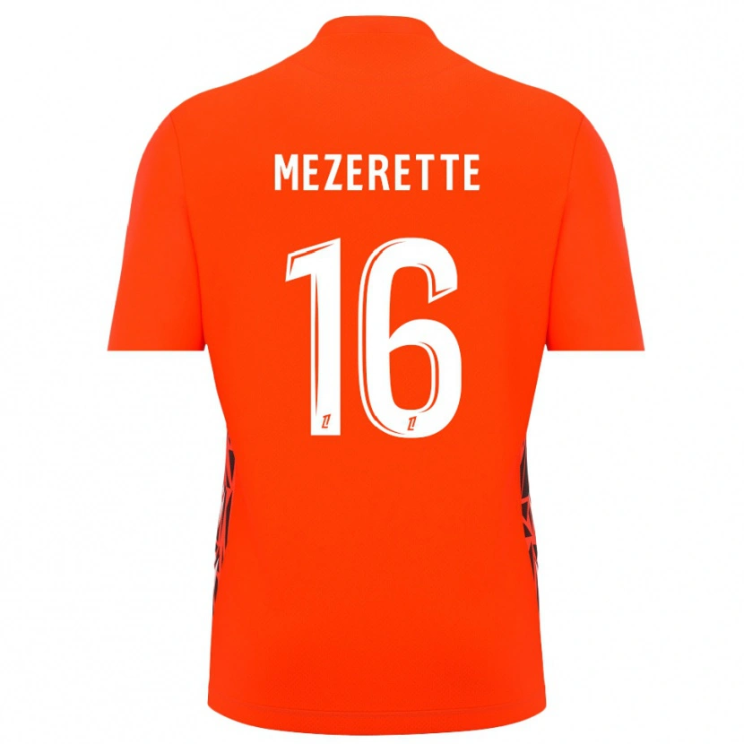 Danxen Hombre Camiseta Louis Mezerette #16 Blanco Naranja Portero Equipación 2025/26 La Camisa