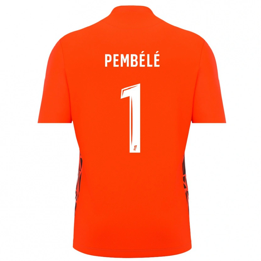 Danxen Hombre Camiseta Willange Pembélé #1 Blanco Naranja Portero Equipación 2025/26 La Camisa