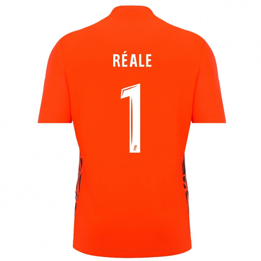 Danxen Hombre Camiseta Pierre Réale #1 Blanco Naranja Portero Equipación 2025/26 La Camisa