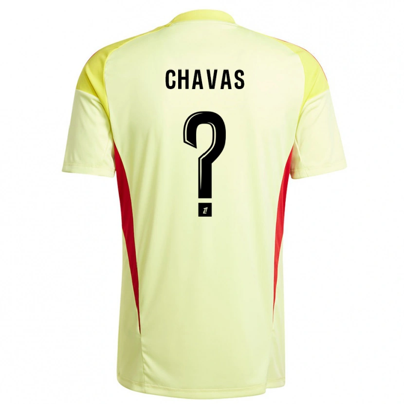 Danxen Hombre Camiseta Mylène Chavas #0 Negro Amarillo Claro Portero Equipación 2025/26 La Camisa