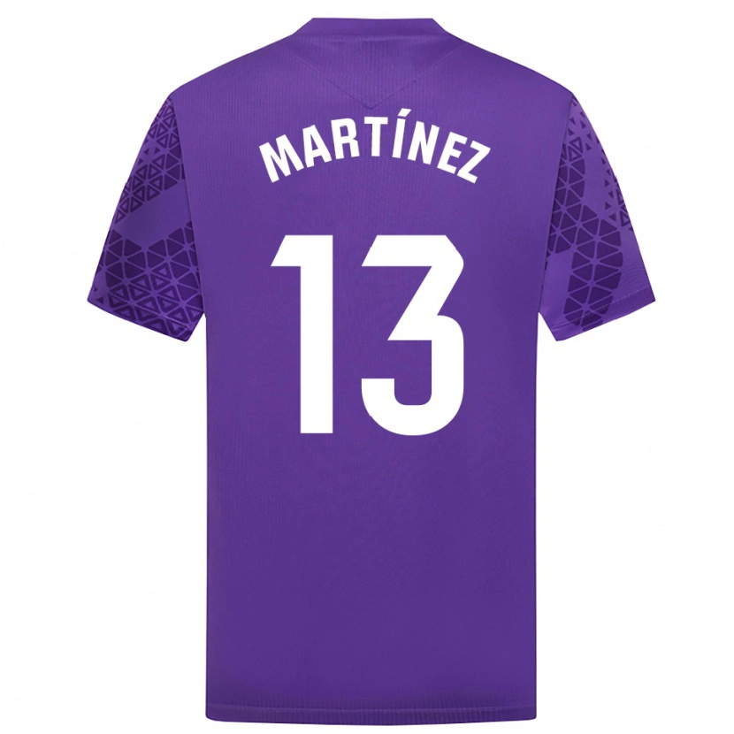 Danxen Hombre Camiseta Fernando Martínez #13 Púrpura Blanco Portero Equipación 2025/26 La Camisa