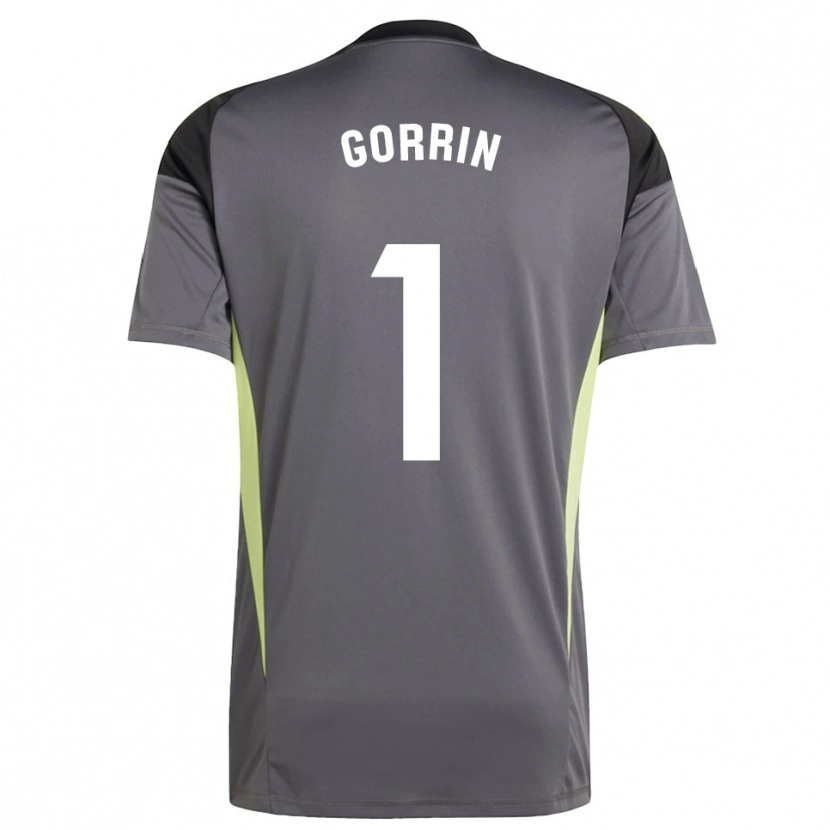 Danxen Hombre Camiseta Ale Gorrin #1 Gris Oscuro Negro Portero Equipación 2025/26 La Camisa