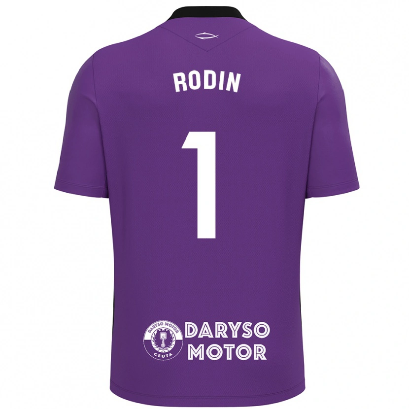 Danxen Hombre Camiseta Antonio Rodin #1 Púrpura Blanco Portero Equipación 2025/26 La Camisa