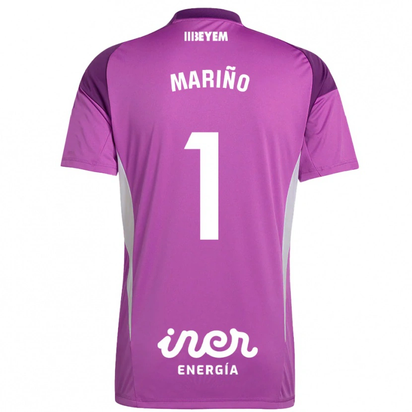 Danxen Hombre Camiseta Diego Mariño #1 Morado Lilo Portero Equipación 2025/26 La Camisa
